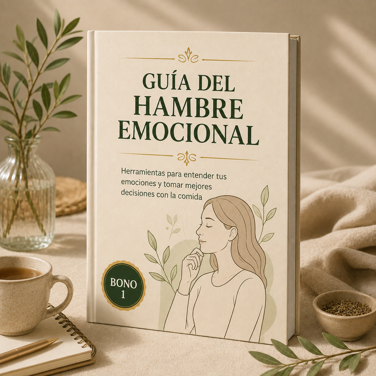 Mockup Guía de Hambre Emocional